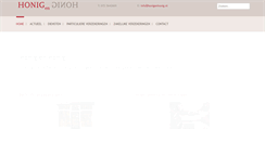 Desktop Screenshot of honigenhonig.nl
