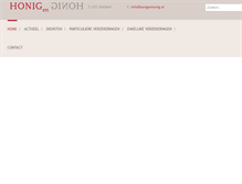 Tablet Screenshot of honigenhonig.nl